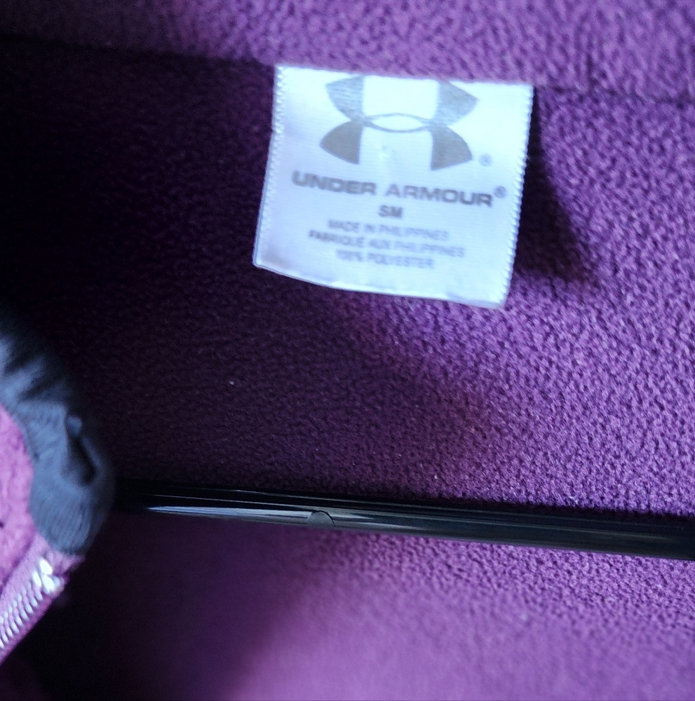 Under Armour Purple Fleece Jacket - Picture 3 of 4